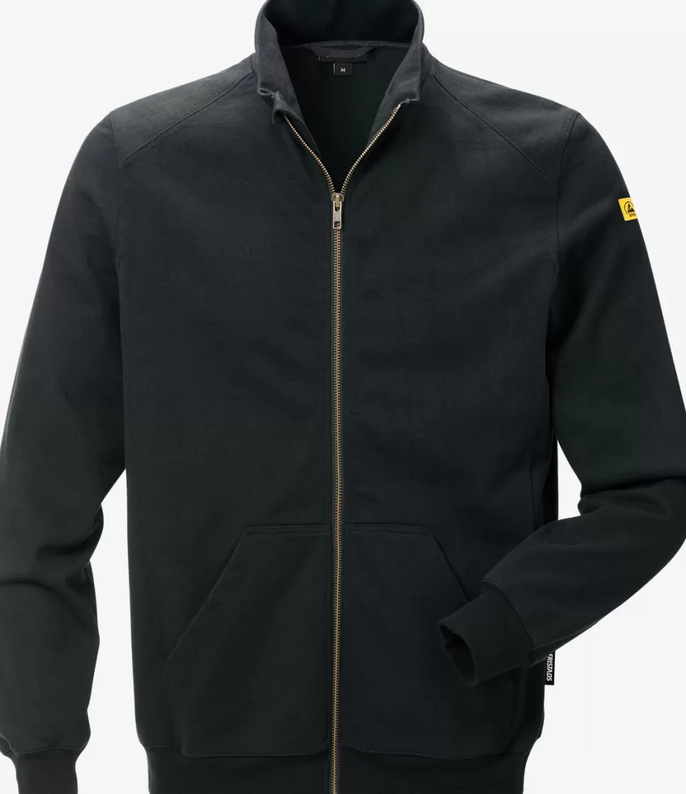 Herren Fristads Sweatshirts | Sweatshirts<ESD Sweatjacke 4080 XSM