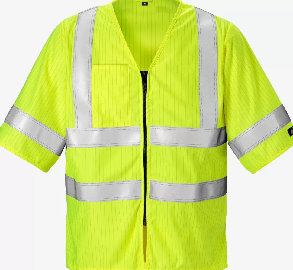 Herren Fristads Arbeitsweste | Westen<Flame High Vis Weste Kl. 3 5023 FHA