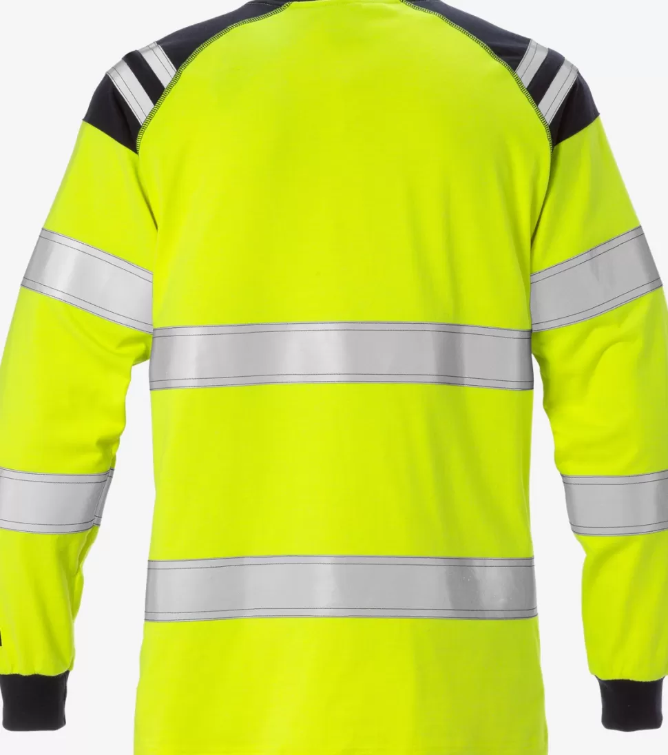 Damen Fristads T-Shirts | T-Shirts<Flamestat High Vis T-Shirt, Langarm, Damen Kl. 3 7097 TFLH