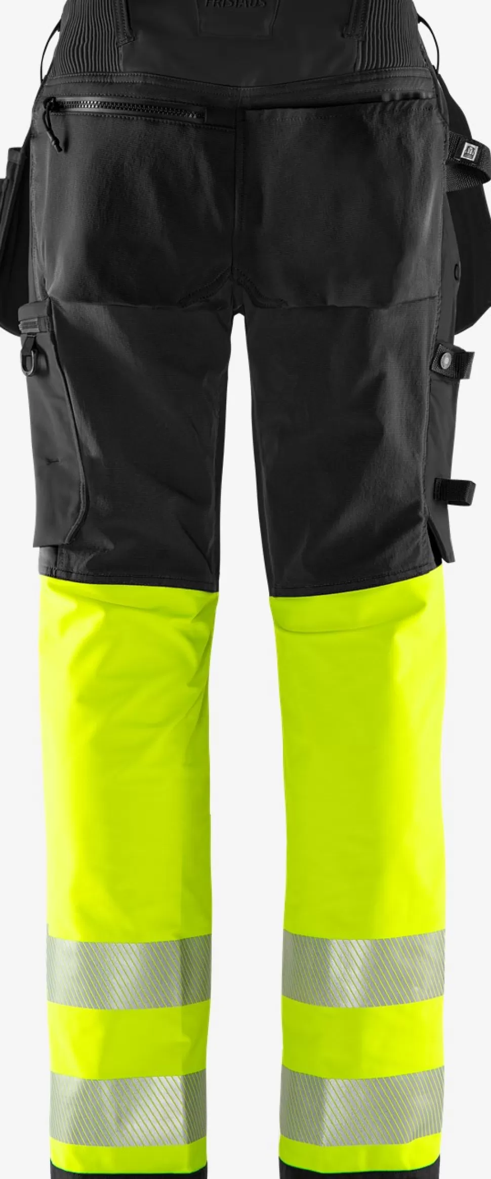 Damen Fristads Arbeitshosen | Warnschutz-Hosen<High Vis Green Handwerker Stretchhose Damen Kl. 1 2663 GSTP