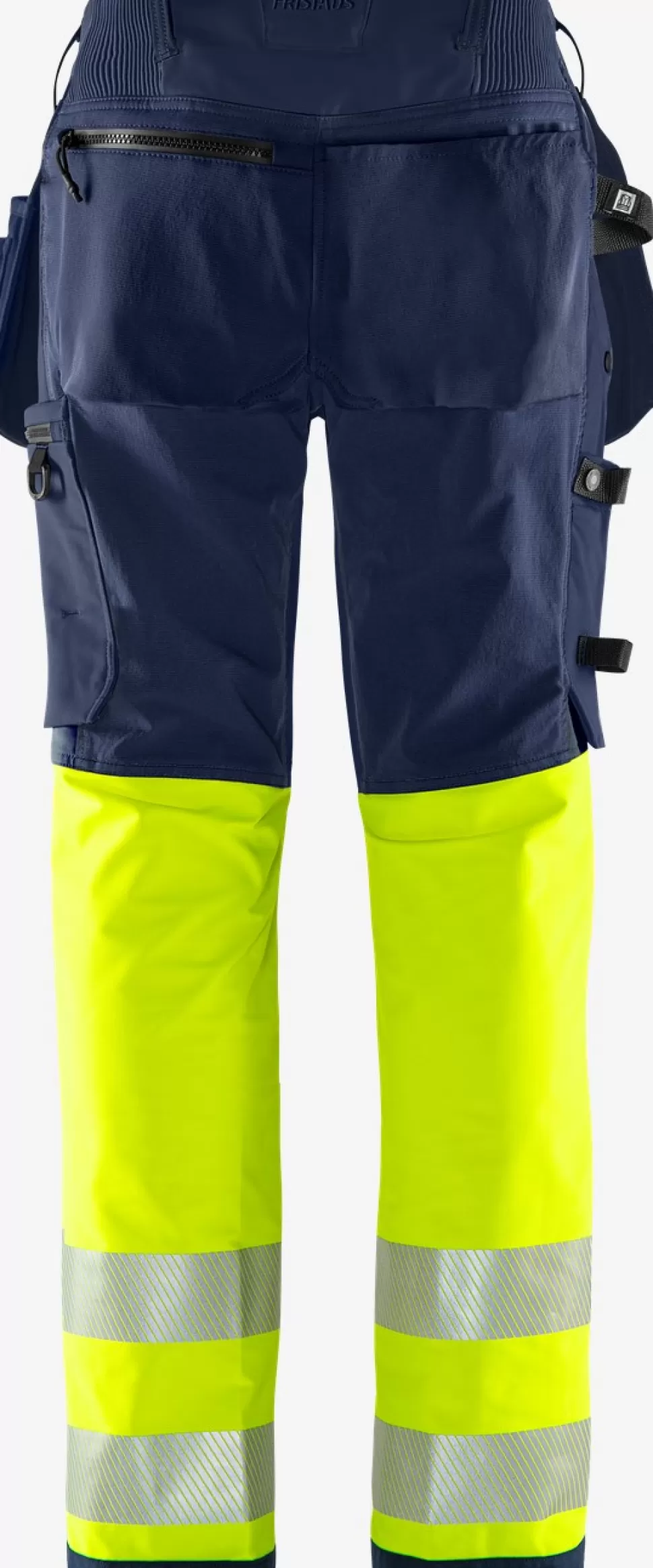Damen Fristads Arbeitshosen | Warnschutz-Hosen<High Vis Green Handwerker Stretchhose Damen Kl. 1 2663 GSTP