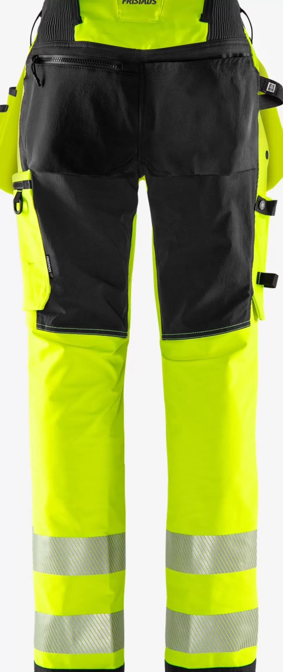Damen Fristads Arbeitshosen | Warnschutz-Hosen<High Vis Green Handwerker Stretchhose Damen Kl. 2 2664 GSTP