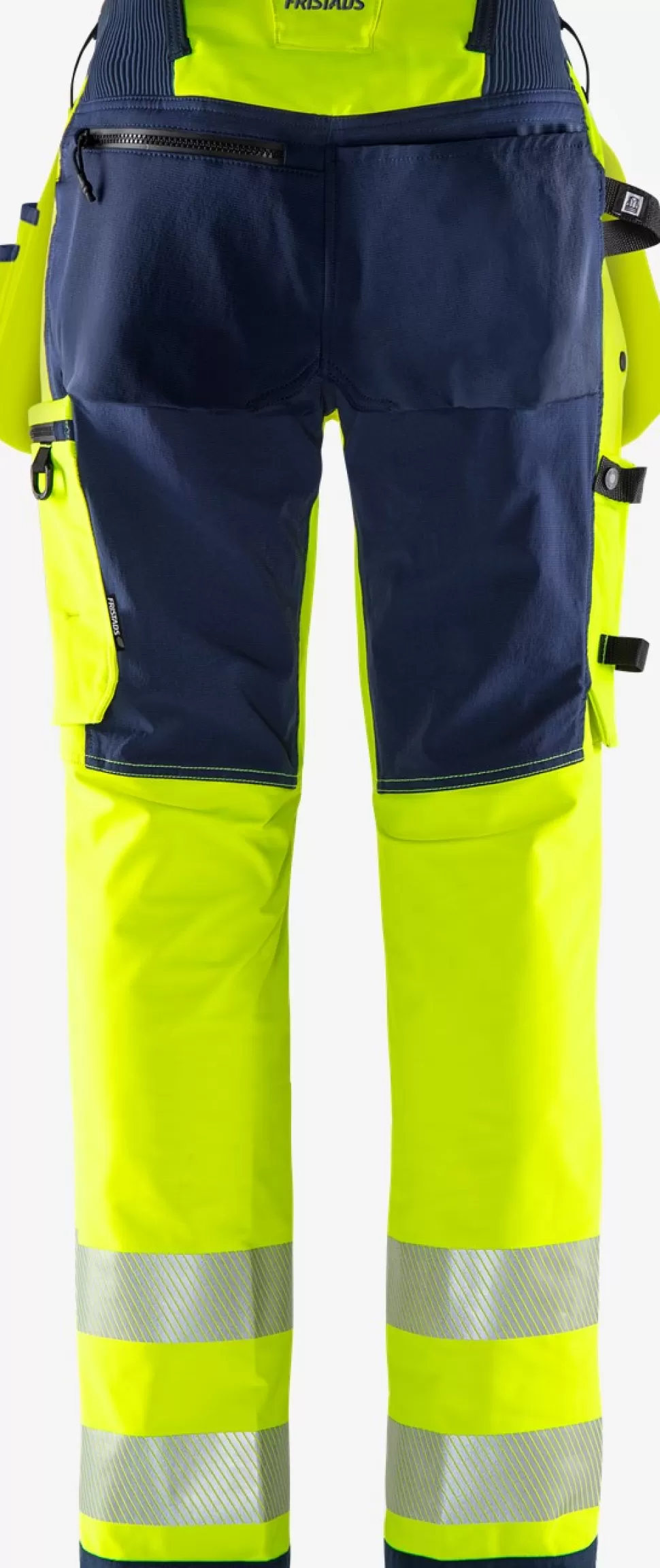 Damen Fristads Arbeitshosen | Warnschutz-Hosen<High Vis Green Handwerker Stretchhose Damen Kl. 2 2664 GSTP