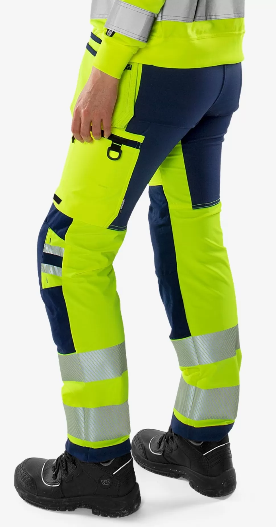 Damen Fristads Arbeitshosen | Warnschutz-Hosen<High Vis Green Handwerker Stretchhose Damen Kl. 2 2664 GSTP