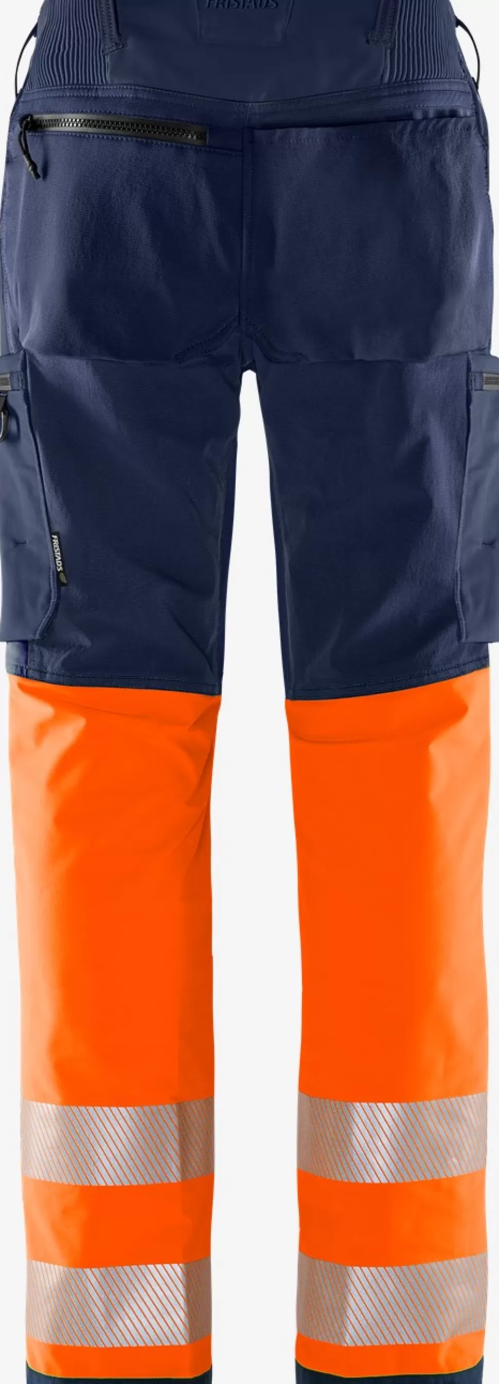 Herren Fristads Arbeitshosen | Warnschutz-Hosen<High Vis Green Stretchhose Kl. 1 2647 GSTP