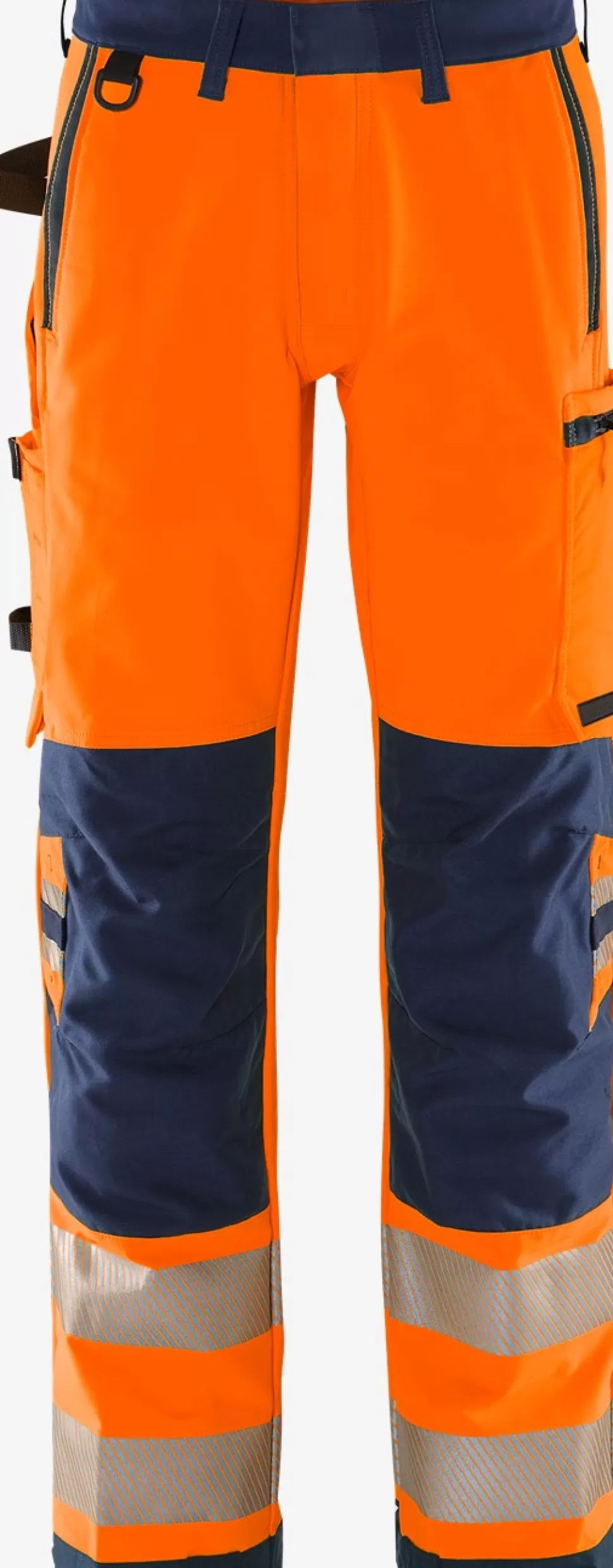 Herren Fristads Arbeitshosen | Warnschutz-Hosen<High Vis Green Stretchhose Kl. 2 2645 GSTP