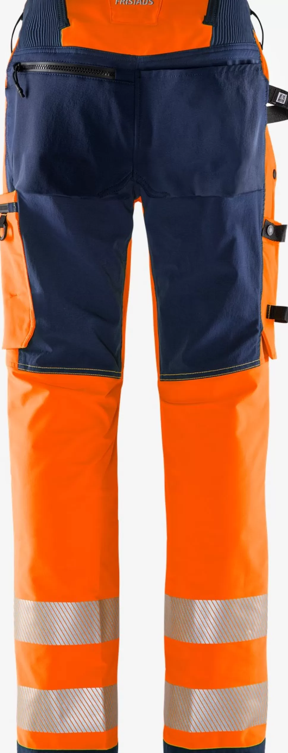 Herren Fristads Arbeitshosen | Warnschutz-Hosen<High Vis Green Stretchhose Kl. 2 2645 GSTP