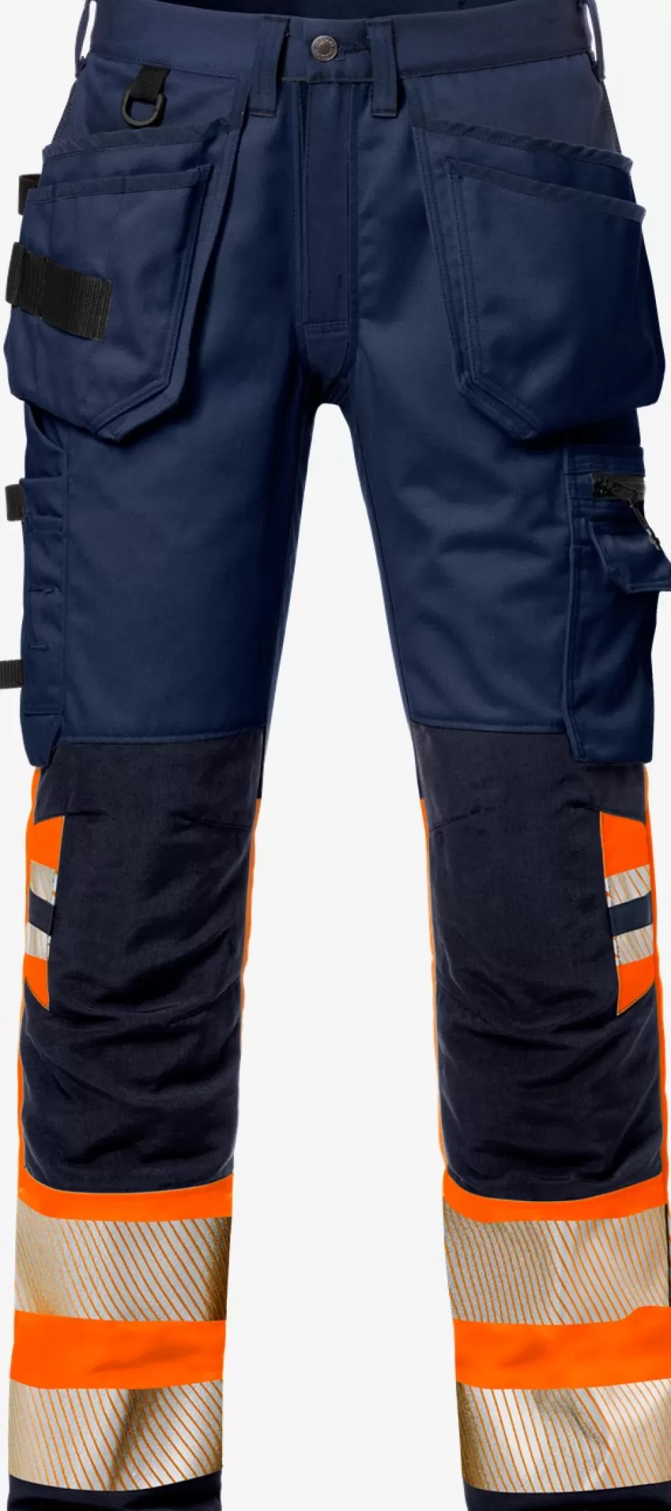 Herren Fristads Arbeitshosen | Warnschutz-Hosen<High Vis Handwerker Stretch-Hose Kl. 1 2706 PLU