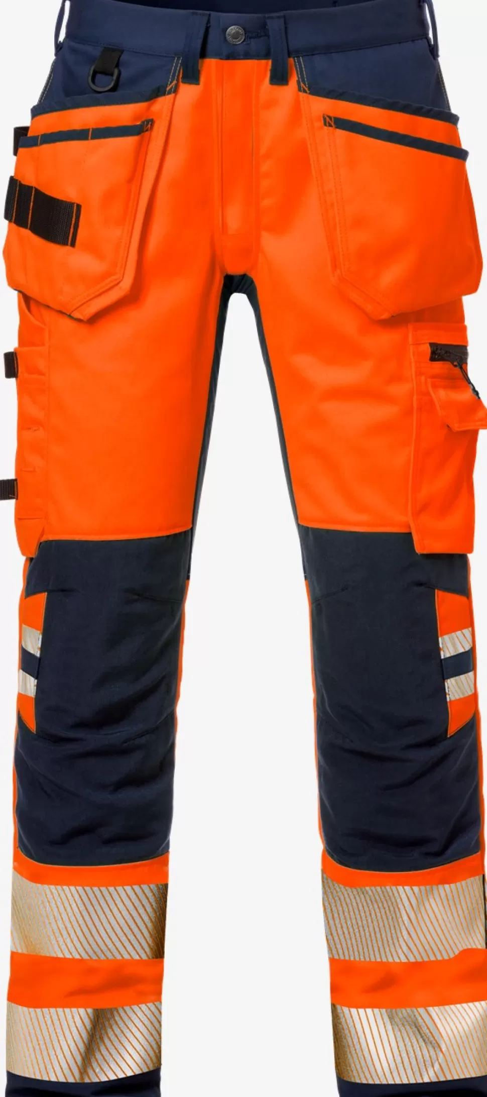 Herren Fristads Arbeitshosen | Warnschutz-Hosen<High Vis Handwerker Stretch-Hose Kl. 2 2707 PLU