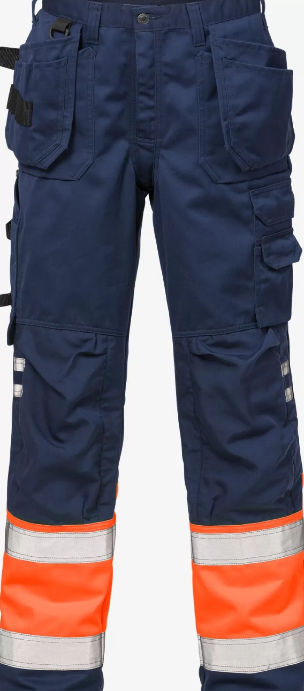 Herren Fristads Arbeitshosen | Warnschutz-Hosen<High Vis Handwerkerhose Kl. 1 2029 PLU