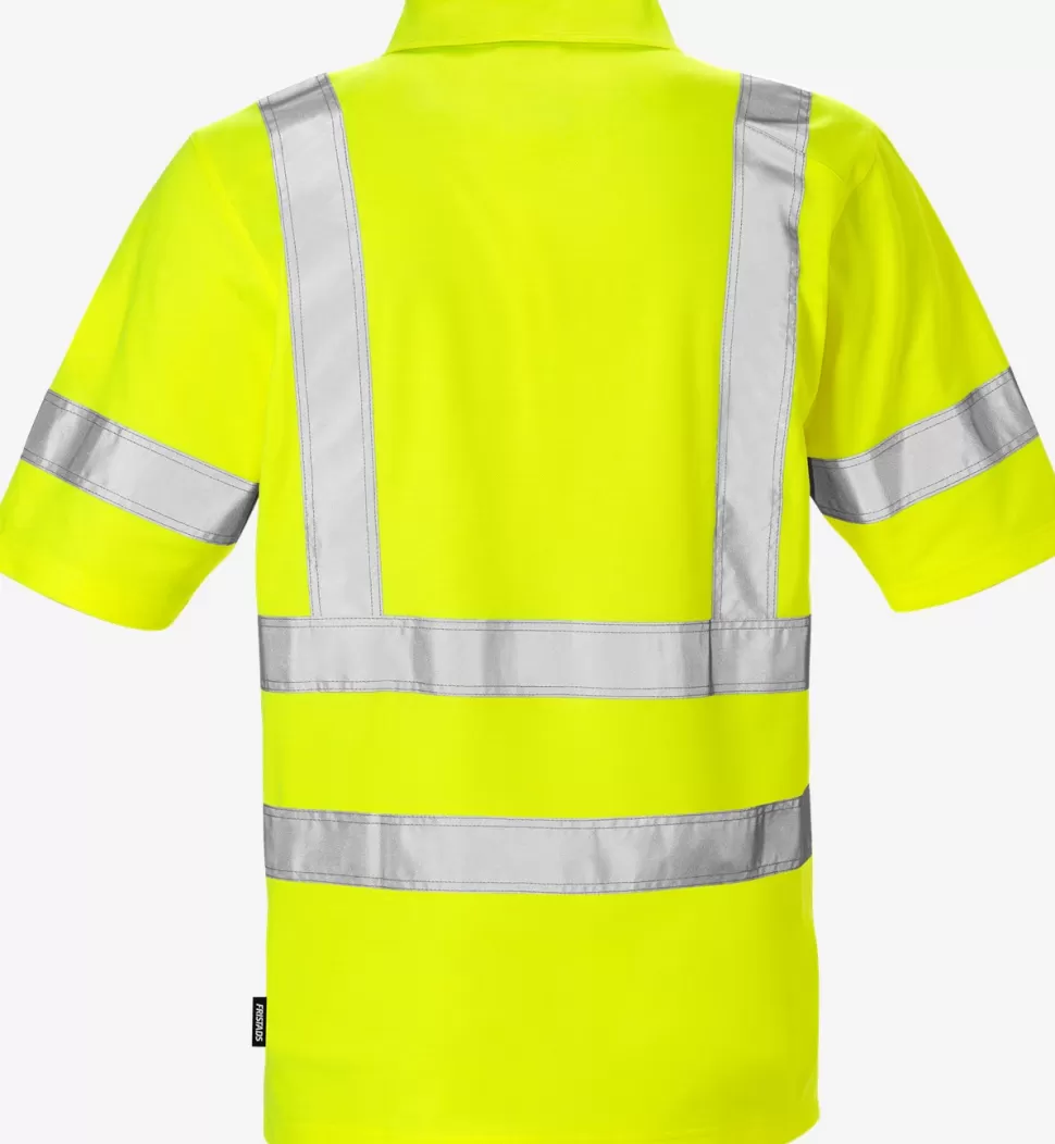 Herren Fristads Poloshirts | Poloshirts<High Vis Poloshirt 7025 Kl. 3 PHV