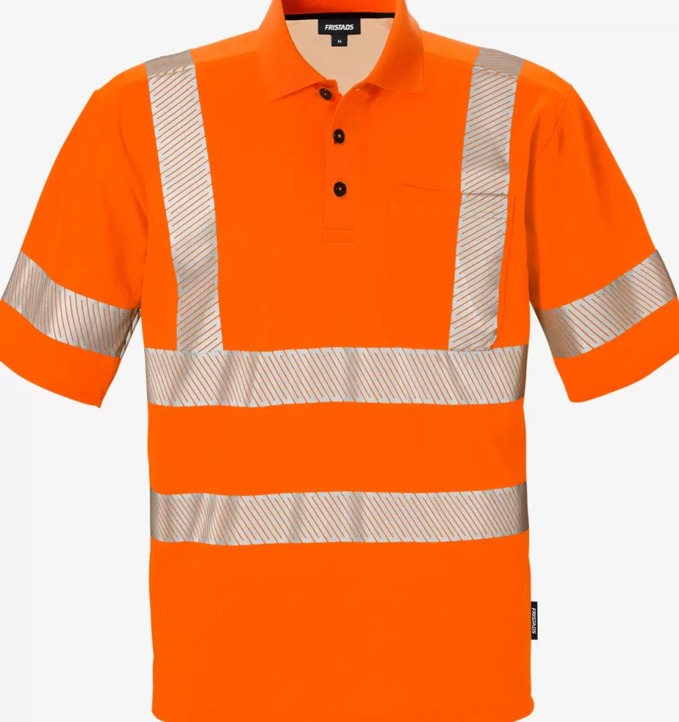 Herren Fristads Poloshirts | Poloshirts<High Vis Poloshirt Kl. 2 7406 GPHV