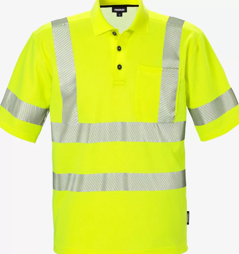 Herren Fristads Poloshirts | Poloshirts<High Vis Poloshirt Kl. 2 7406 GPHV