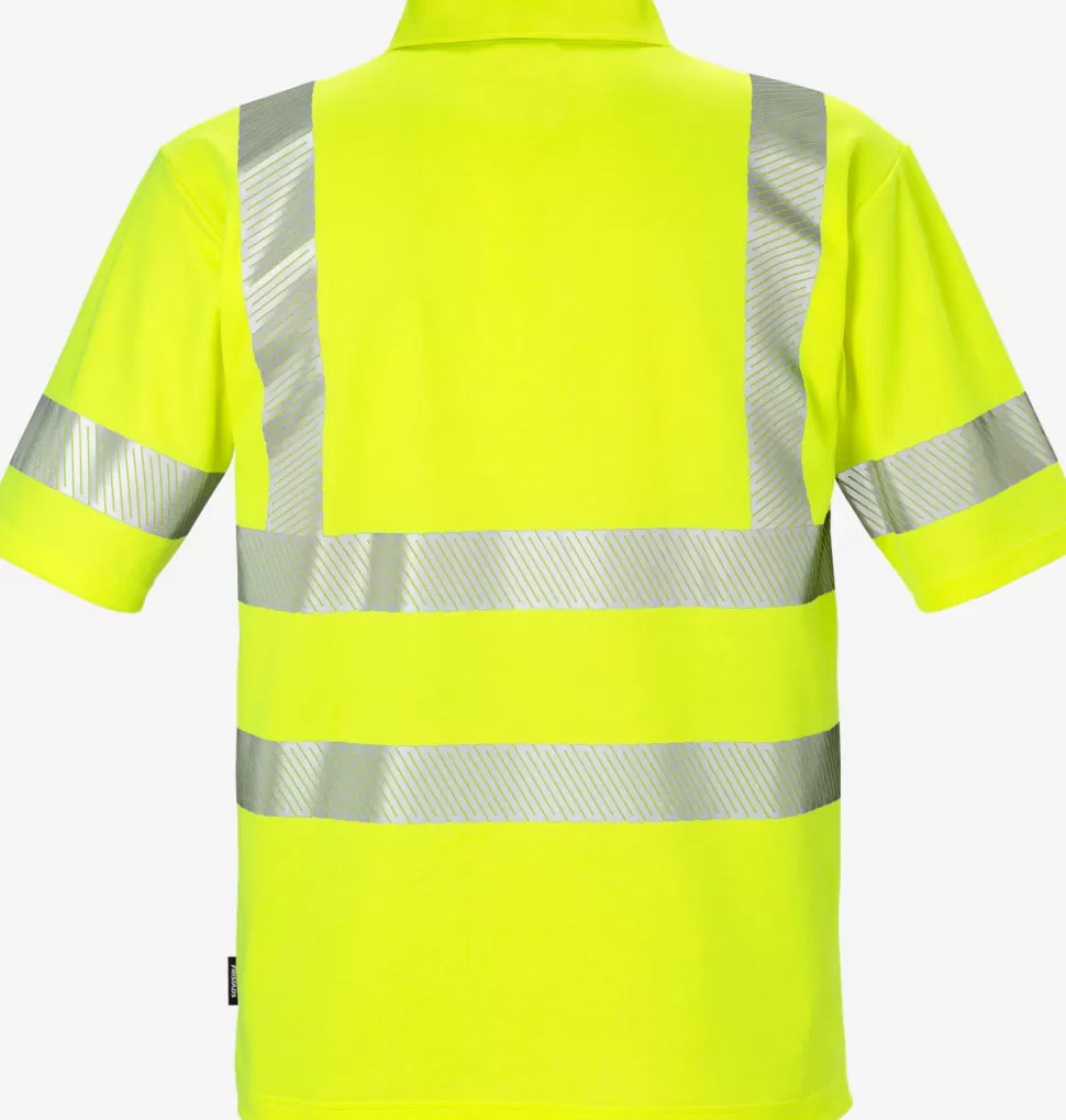 Herren Fristads Poloshirts | Poloshirts<High Vis Poloshirt Kl. 2 7406 GPHV