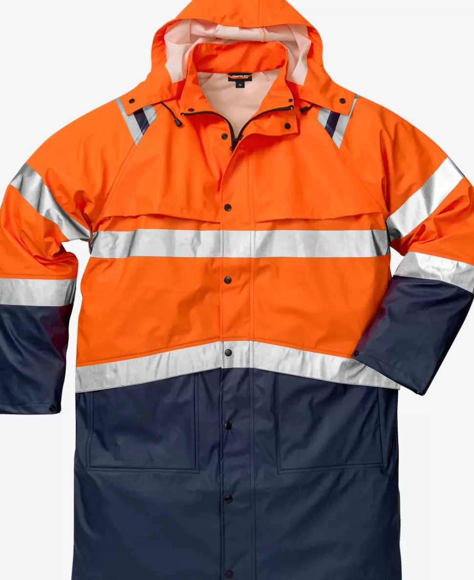 Herren Fristads Arbeitsjacken | Jacken<High Vis Regenmantel Kl. 3 4634 RS