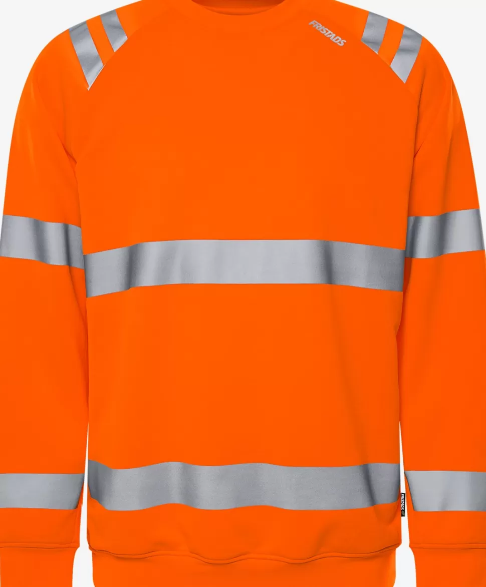 Herren Fristads Sweatshirts | Sweatshirts<High Vis Sweatshirt Kl. 3 7862 GPSW